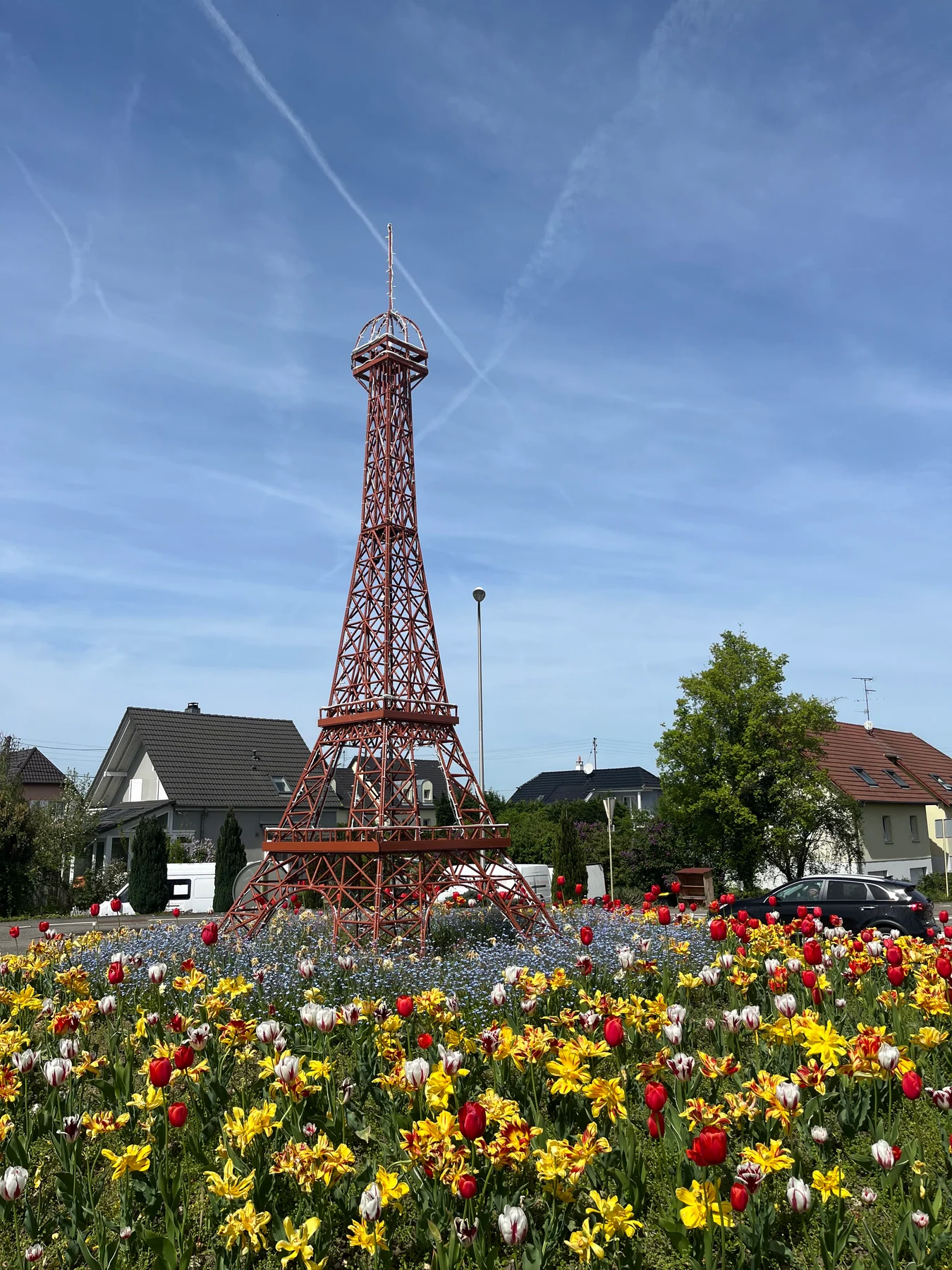 Roundabout tower Route de Mulhouse, Bantzenheim