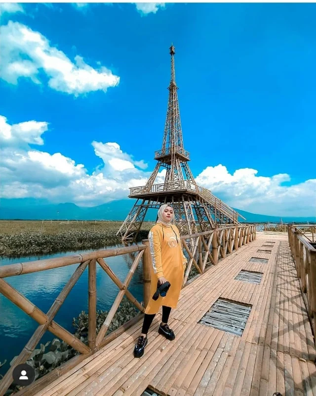 Rawa Pening bamboo tower Eiffel Tower