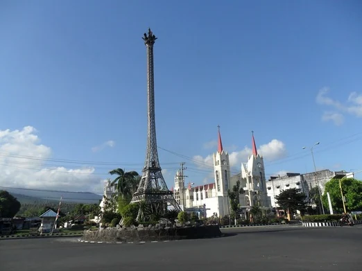 Bitung maritime tower Eiffel replica