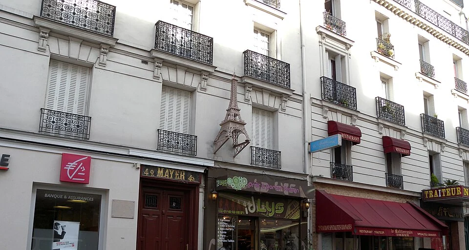 Mayer Eiffel Tower Sign, Issy-les-Moulineaux