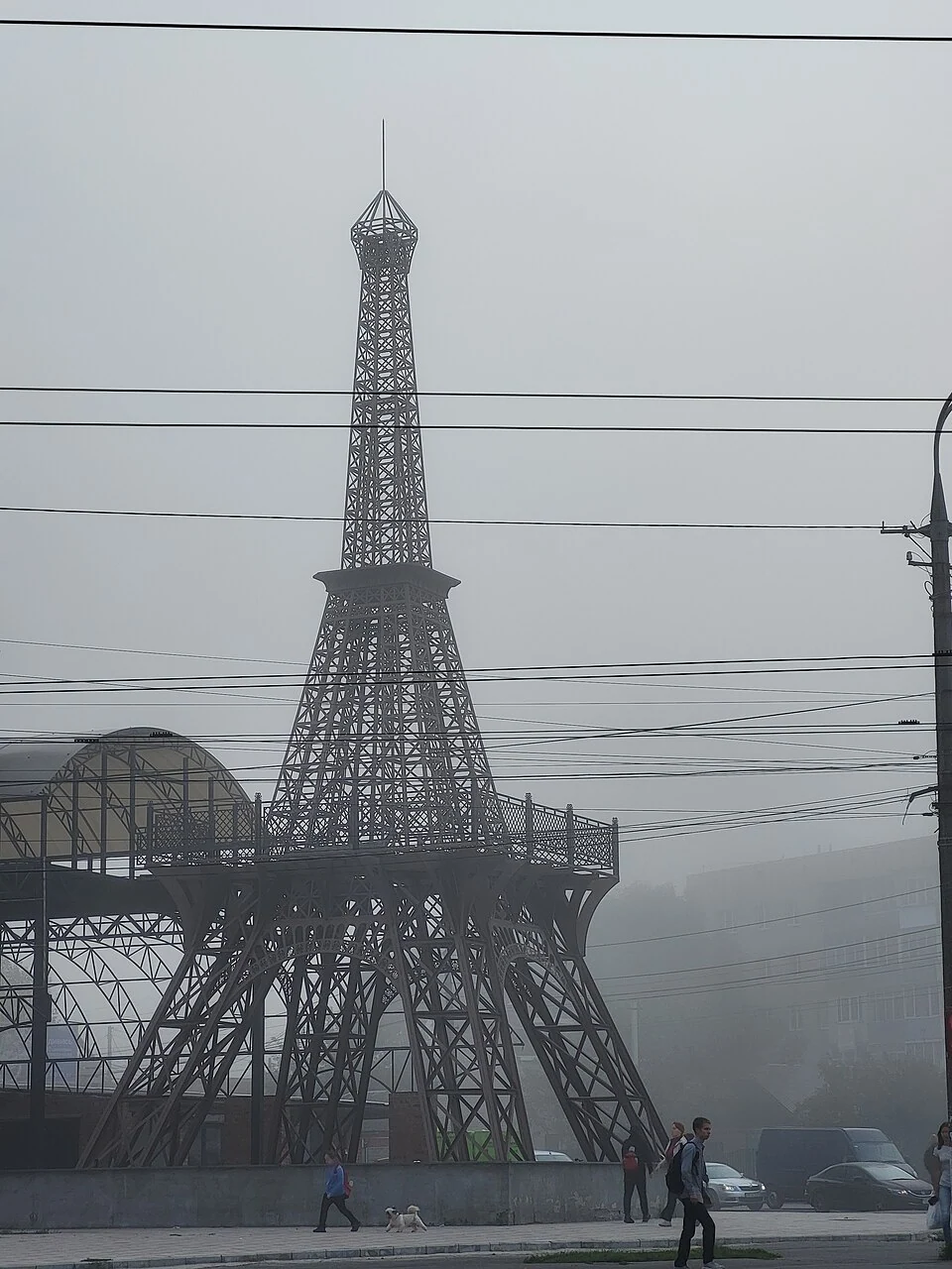 Eiffel replica at Kyivska and Striletska, Vinnytsia