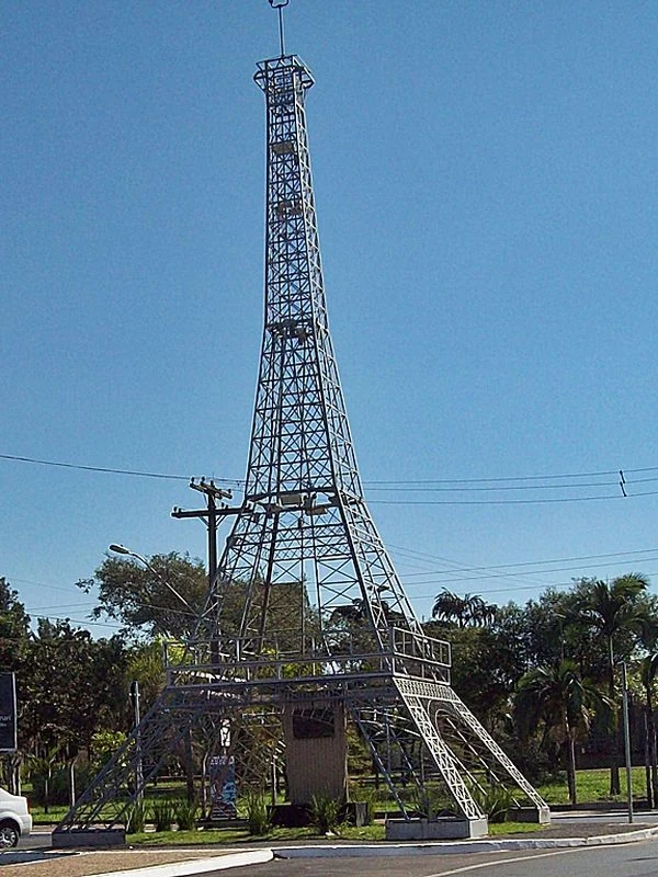 Eiffel replica in Lago Azul Park, Rio Claro