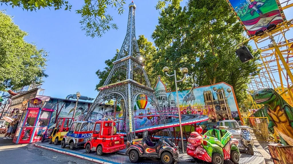 Vienna Prater Paris ride Eiffel Tower