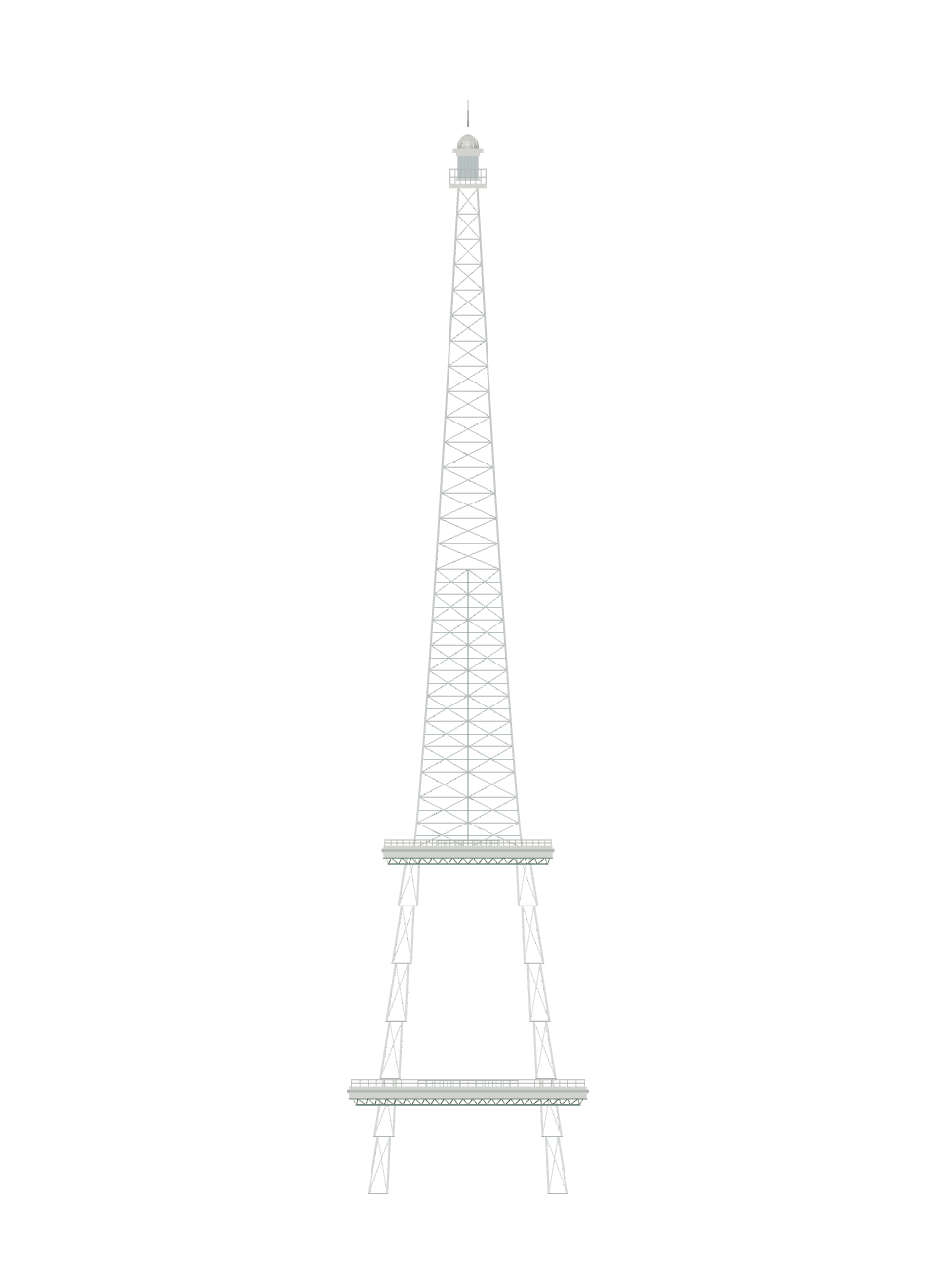 Satteldorf Rungis Express Eiffel Tower — model rendering